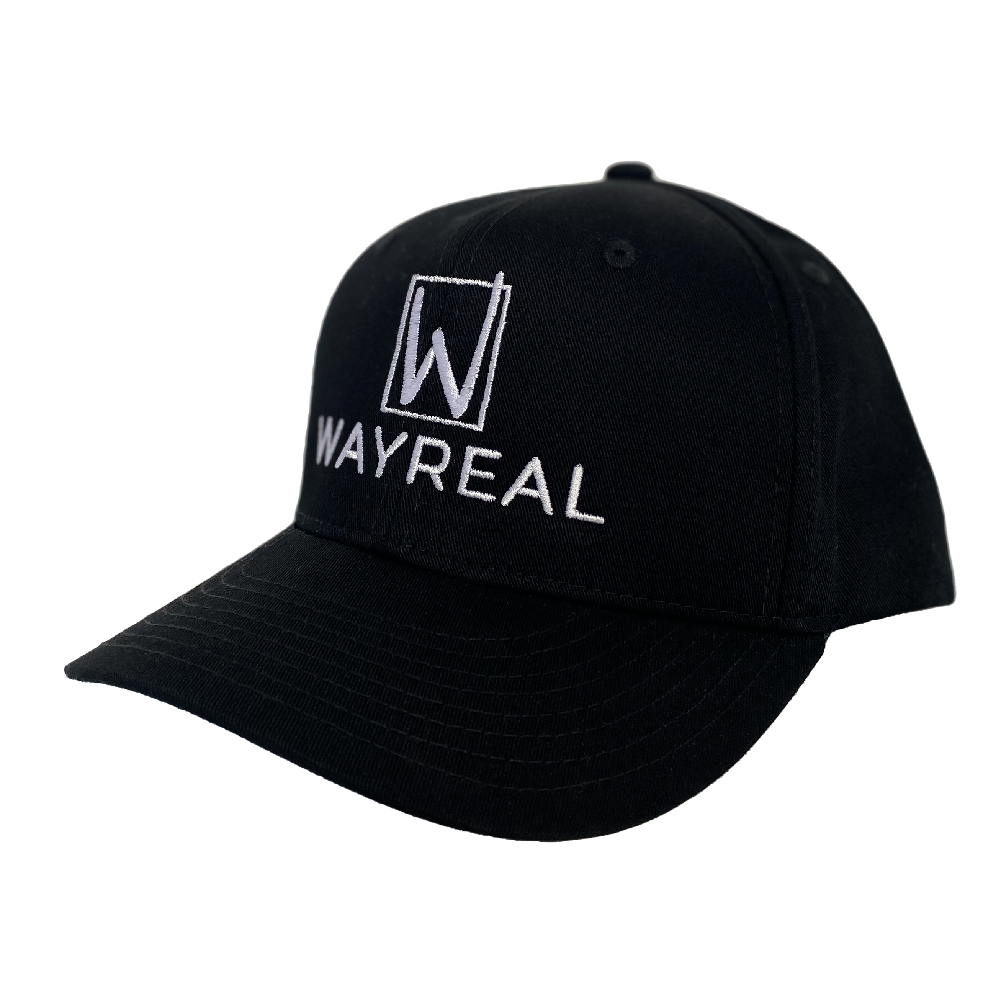 WAYREAL Black Curved Hat