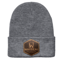 Load image into Gallery viewer, WAYREAL Leather Patch Beanie
