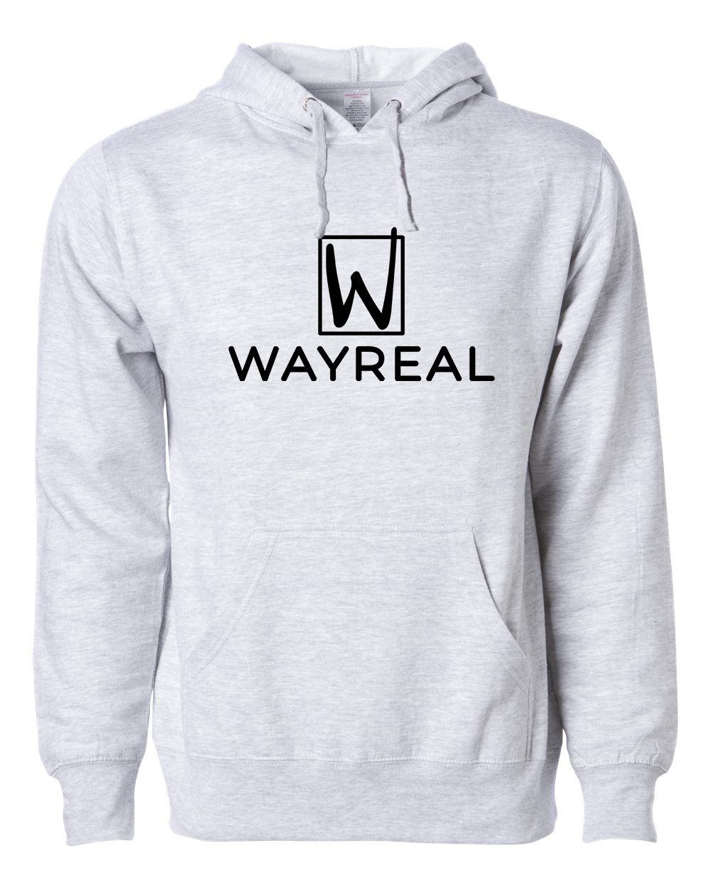 WAYREAL (Classic) Light Heather Grey Hoodie