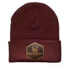 Load image into Gallery viewer, WAYREAL Leather Patch Beanie
